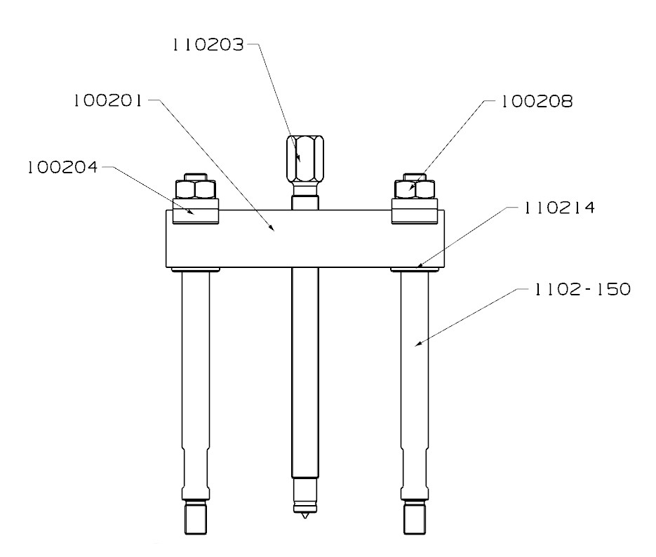 EXTRACTOR FORZA SERIE 1100S DE 2 ALARGADERAS